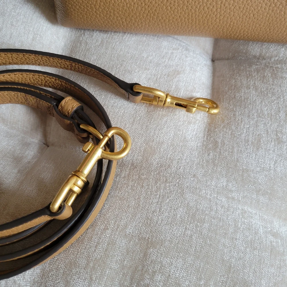Tory Burch Tan Leather Crossbody with Tassel